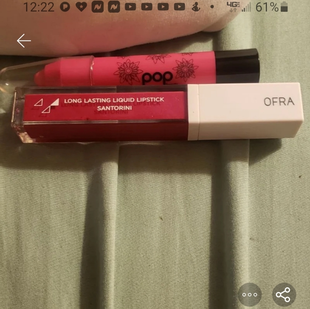 Ofra lipstick and pop crayon